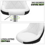 Commercial Furniture ALINUNU Adjustable Counter Height Swivel Barstools for