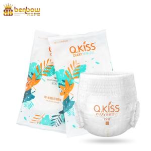 China A Grade Pull Up Baby Diaper OEM Brand Printed Baby Pant Premium Diaper factory
