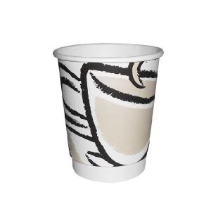 China Home Plastic Free Double Wall Paper Cup 8 Oz Sustainability For Coffee factory