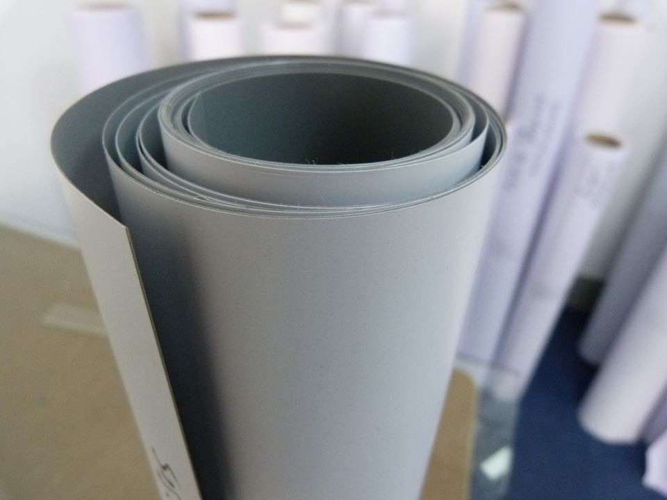 FLAD Printable Display material grey back blockout PET banner 330g/450g for roll up/X-banner