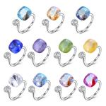 3.43 Gram 0.5cm Sterling Silver Jewelry Sets 925 Graduation Open Band Diamond