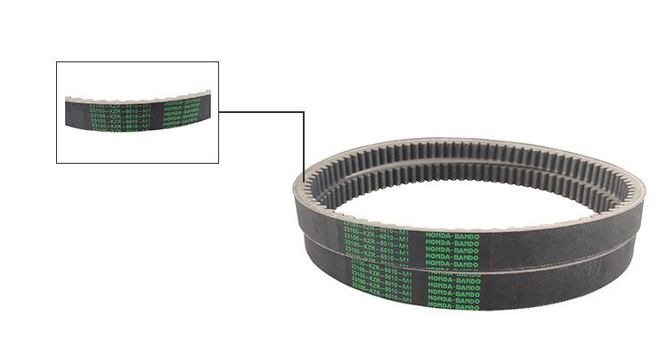 All Size Motorcycle Rubber Transmission Drive V Belt with Customized Material Support
