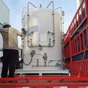 China 2000l Liquid Oxygen Micro Bulk Tanks Cryogenic Storage Tank factory