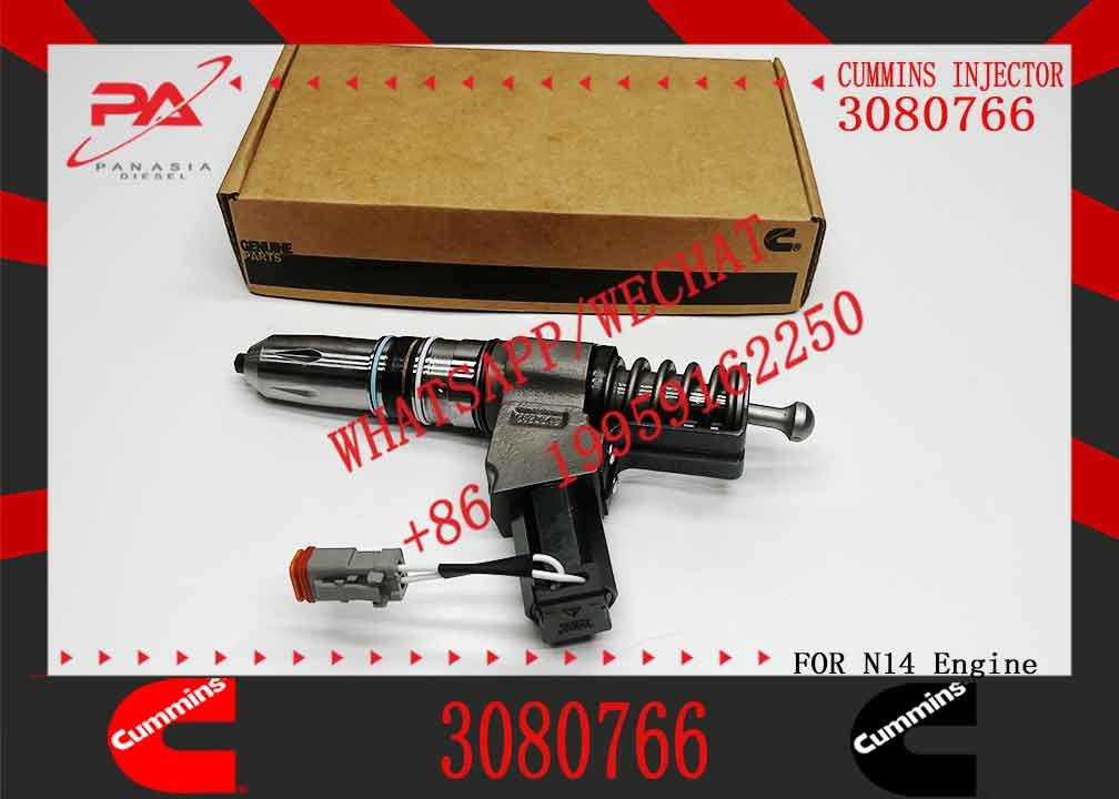 Common rail injector fuel injecto 3080766 3411691 3087560 3411765 for N14 Excavator