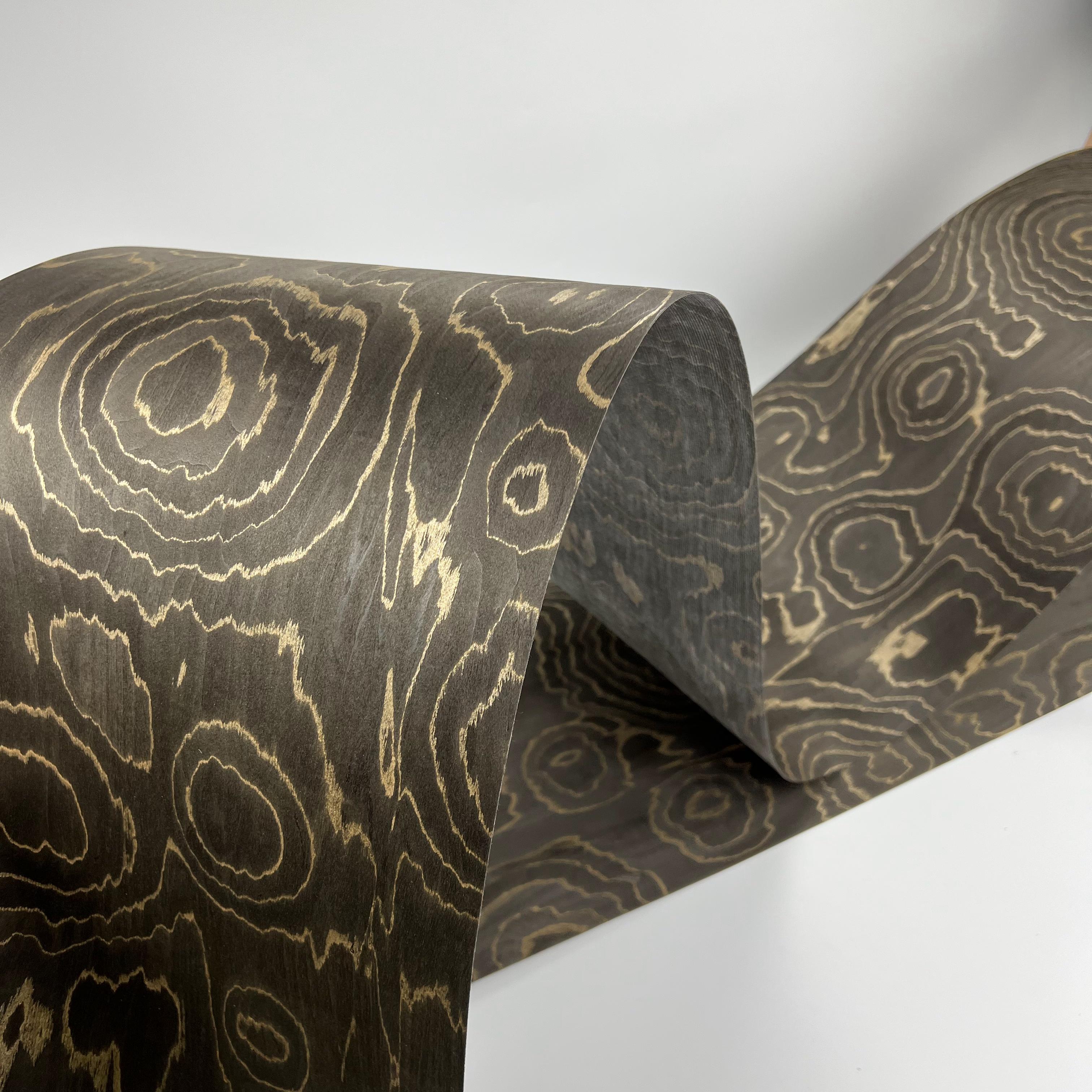 Brown Composite Wood Veneer With Fleece Backing DIY Wood For Jewel Box Car Interior Home Decoration
