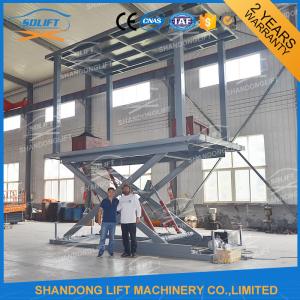 China Hydraulic Mobile Scissor Car Lift For Basement Cheap Car Lifts Garage Elevator factory