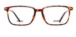Unisex Brown Plastic Parim Eyeglasses Frames Low Profile Elegance Design
