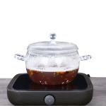 Soup Round Double Ears 1800ml Borosilicate Glass Pot