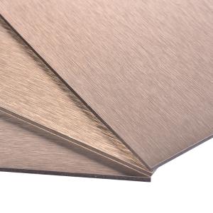 China UV Resistant Aluminum Brushed Composite Panel Impact Resistant For Long Lasting Durability factory