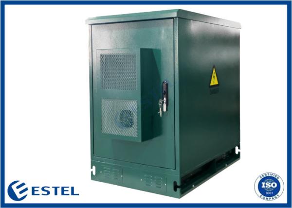Floor Mounted 19 Inch Rack IP55 Outdoor Telecom Cabinet With 500W Air Conditione