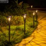 Long-lasting Battery Solar Garden Lamps with Warm Light 3000K and Luminous Flux