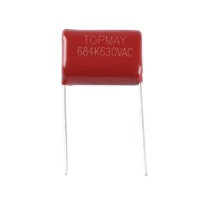 China 0.68uF 630VAC Non Polar Metalized Polyester Film Capacitor 684K630V factory