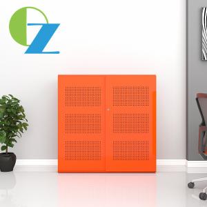 China Metal Sliding Door Steel Office Cupboard With Hole H1200*W1200*D500mm factory