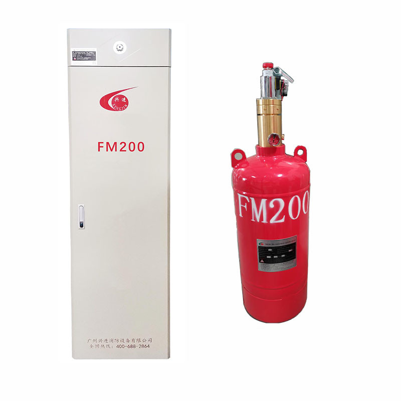 Easy Install Single Zone FM200 Fire Cabinet System Red Color Class A/B/C Protection