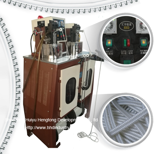 China Super Speed Nylon Zipper Machine Teeth Spiraling Machine 1500W factory