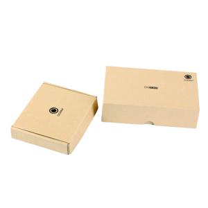 China Wholesale custom small brown folded calfskin carton transparent PVC plastic boxes with window factory