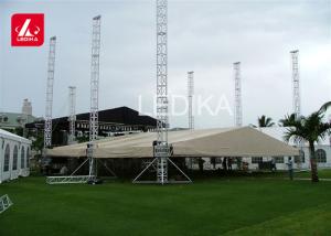 China Strong Event Tent Portable Stage Truss With Arch Roof Truss Design factory