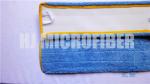 18" Blue Fold Over Microfiber Wet Mop Pads Replacement Mop Heads For Home