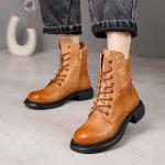 HZM041 Single Shoes Women'S Spring New Thick Heel Pointed Literary Single Shoes