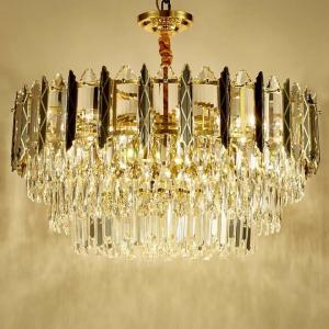 China E14 Light Source Crystal Pendant Light Wedding Led Crystal Chandelier 30 X 24cm factory