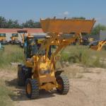 Small Compact Wheel Loaders Mechanical Joystick 28 km/h