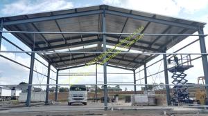 China Prefab Galvanized Steel Shed Frame Workshop Structure Building Warehouse Hot Rolled factory