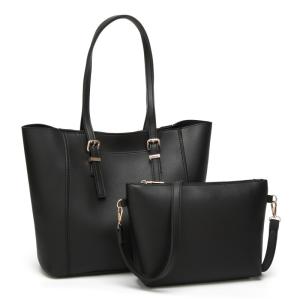China Combined Bags Artificial Leather Handbags for Female Fashion PU Shoulder Bag factory