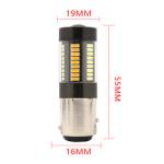 LED Brake Turn Signal Lights 1157 3157 7443 4014 66SMD Dual Color White Yellow