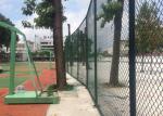 Hot Dipped Galvanized 8FT Diamond Chain Link Fence Environmental Friendly