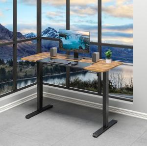 China 2023 Dual Motor Electric Sit Standing Study Table for Adult in Luxury CEO Office Design factory