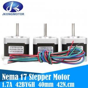 China Nema 17 Stepper Motor 42BYGH 1.8 Degree 1.5A 42 Motor (17HS4401S) 42N.Cm (60oz.In) 4-Lead With 1m Cable And Connector Fo on sale