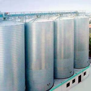 China 5000m3 Mondes Spiral Steel Silo , Galvanized Steel Grain Silo Storage factory