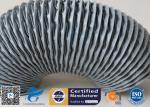 PVC Coated Fiberglass Fabric Flexible Air Ducts 200MM Grey Waterproof Fireproof