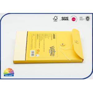 Matte Lamination Folding Carton Box Envelope Gift Box With Rivet