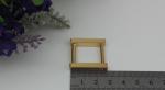 Fancy gold can detachable 19 mm metal rectangle square buckles for handbag