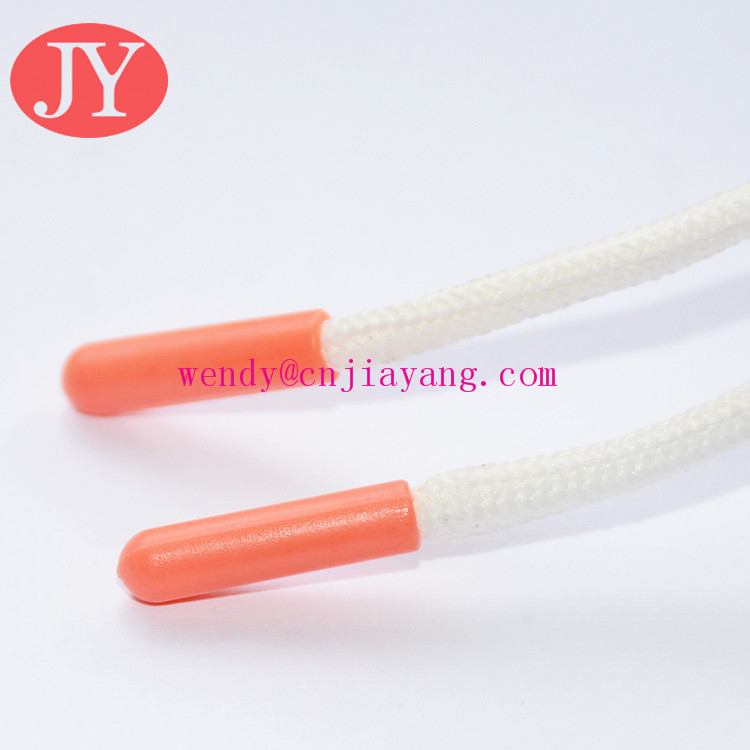 Jiayanag aglet plastic tipping blue color ABS plastic tipping black color plastic shoelace tippin Drawcord end cap tips