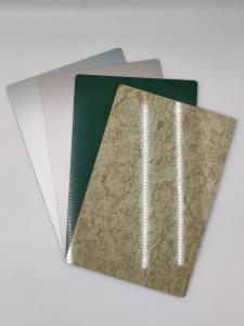 China Stone Grain Surface Interior ACP Sheet 1220mm Width Metallic Polyester Coating factory