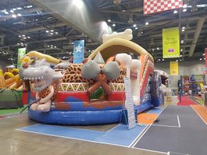 China 0.55mm PVC Tarpaulin Inflatable Pirate Boat For Children Jumping factory