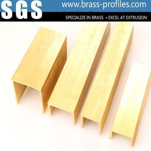 China Brass U SHape Extruded For Construction factory