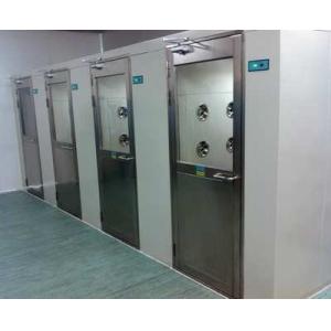 China Hepa Powder Coated Steel Cabinent Clean Room Air Shower With Auto Sense Blowing on sale