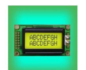 China 8X2 STN Postive Transflective COB 0802 LCD Module Display factory