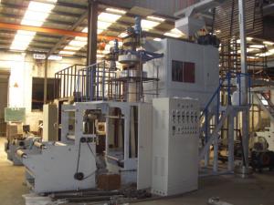 China Double Winder PP Film Blowing Machine Rotary Blown Film Extruder factory
