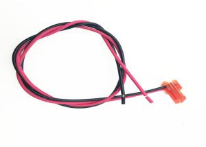 China 30V Electronic Custom Wire Harness 2.54mm Pitch Red Connector With 3mm Strip Cable on sale