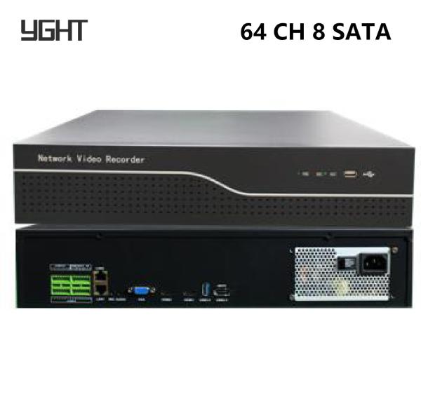 64 Channel 4K Surveillance Network Video Recorder NVR 8-Bay HDD 320Mbps Dual