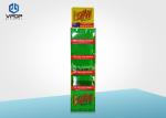 Snacks POP Clear Cardboard Marketing Displays Tall For Multiple Stores