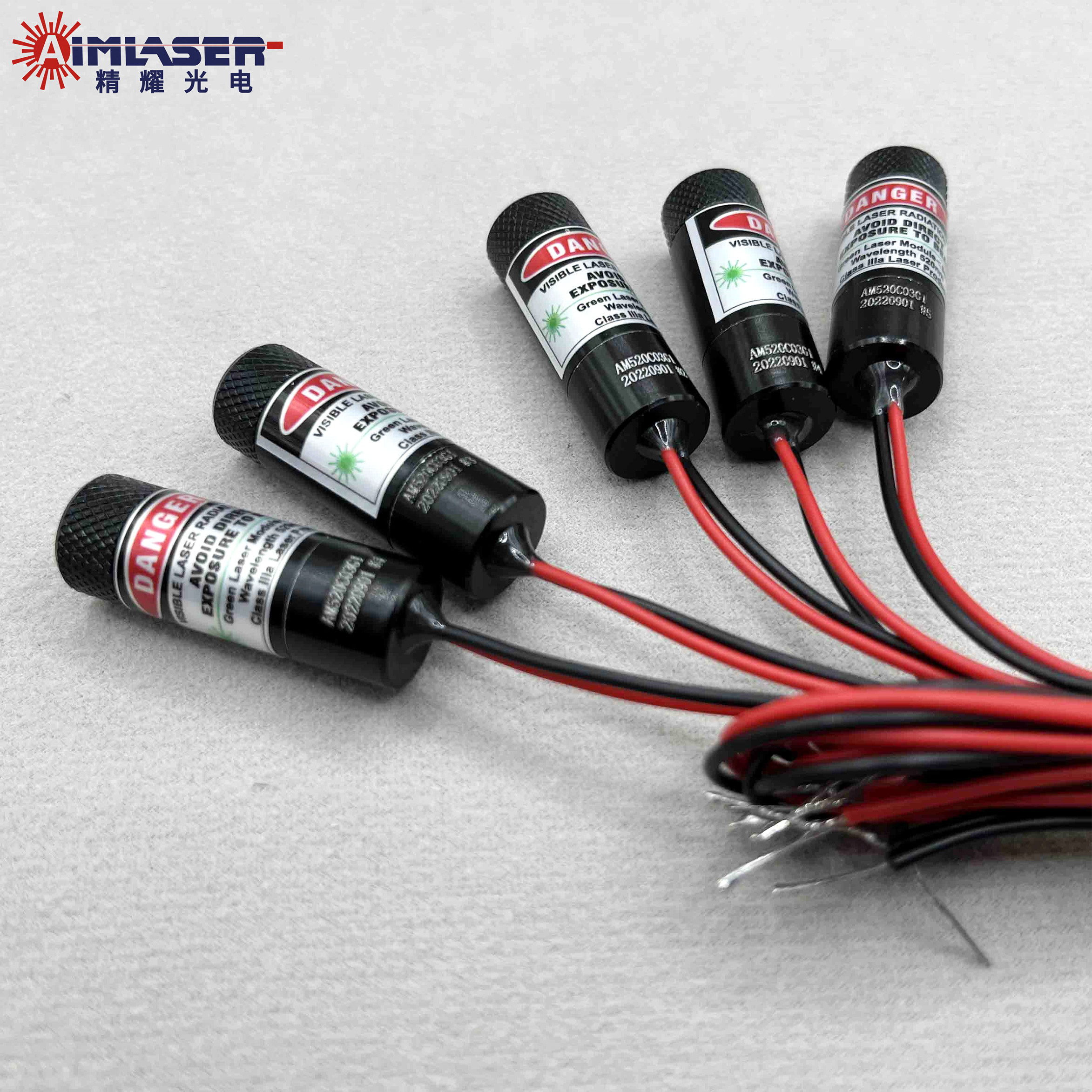 Cross Line Laser Diode Module 520nm 10mW Green Crosshair Laser Alignment and Self-Leveling Tool