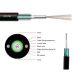 Bow Type Tight Buffer Structure Outdoor Aerial Armored GYXTW 12 Cores Fiber