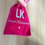 Custom Logo Cosmetic Jewelry Washable Velvet Drawstring Bag