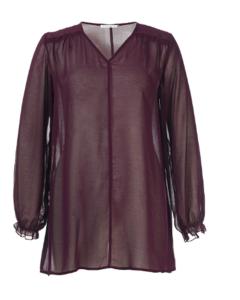 China V Neck Fashion Ladies Blouse Ladies Chiffon Blouse Quick Dry For Summer / Spring factory