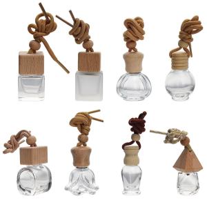 8ml 10ml Glass Car Air Freshener Bottle with Wooden Lid